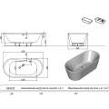 Ванна акриловая Kolpa-San Comodo FS 185x90 Black