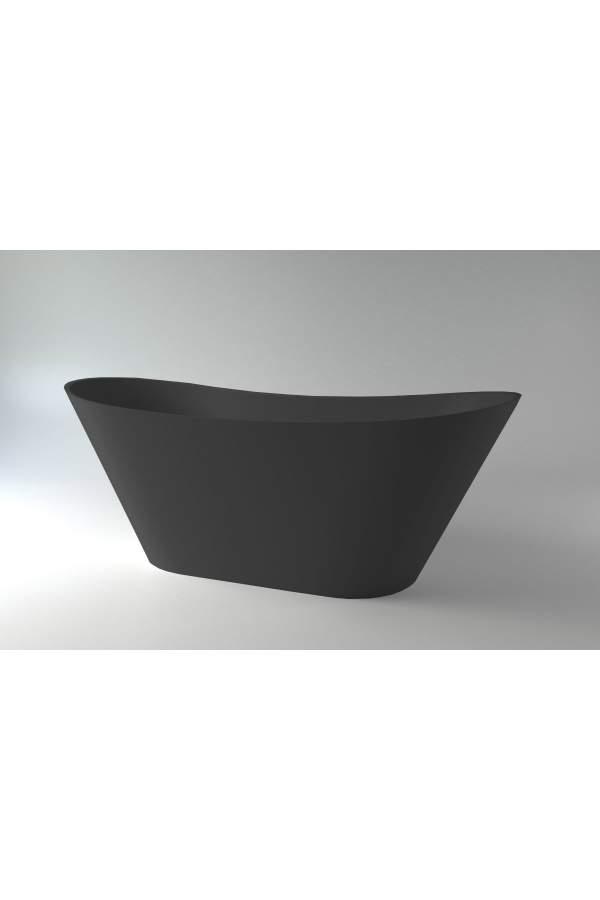 Ванна каменная Holbi Afina 161x66 SC черная матовая