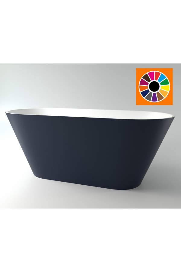Ванна каменная Holbi Selena 161x68 SD двухцветная матовая RAL