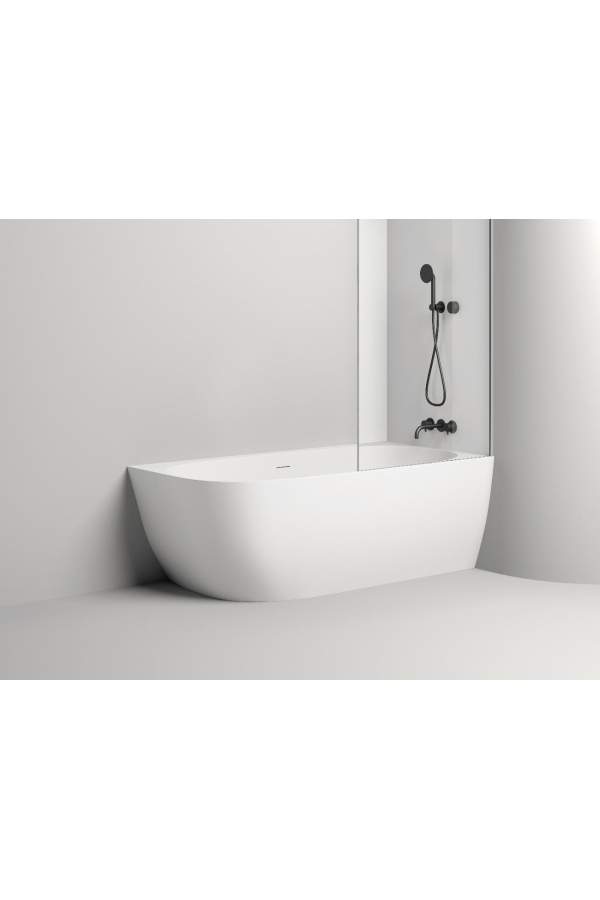 Ванна из искусственного камня Salini SOFIA Corner S-Sense 102514G R 170x85 белый глянец