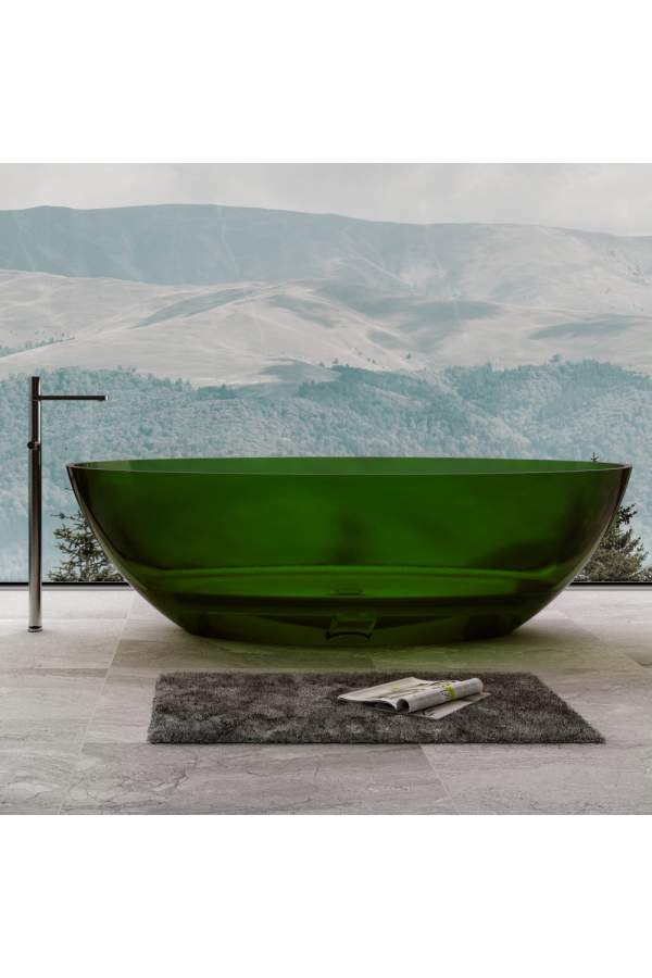 Ванна из полиэфирной смолы Abber Kristall AT9702Emerald 180x85 зеленая
