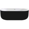 Ванна акриловая Black&White Black Swan SB109 Black 170x80 белый глянец/черный Ванна акриловая Black&White Black Swan SB109 Black 170x80 белый глянец/черный