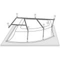 Каркас к ванне Vagnerplast Cavallo offset VPK16090 160x90 Каркас к ванне Vagnerplast Cavallo offset VPK16090 160x90