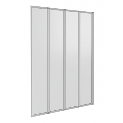 Шторка для ванны BAS Good Door Screen GR4-100-G-WE стекло грейп