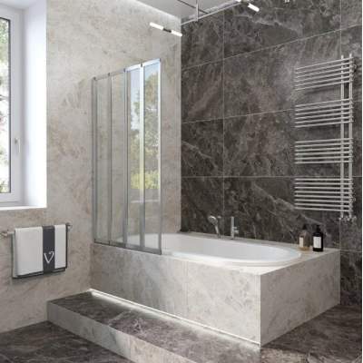 Душевая шторка Veconi Palau PL-74L 120x150 левая