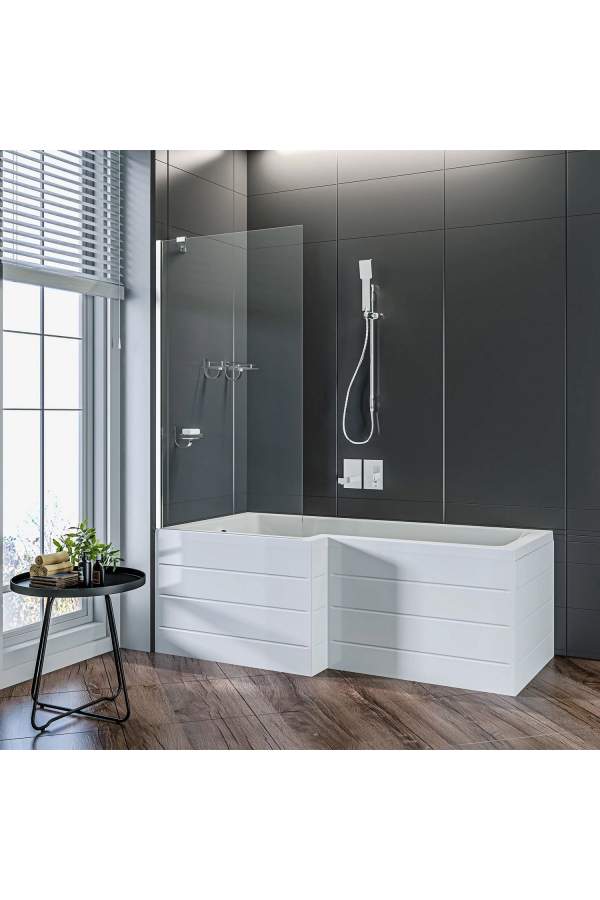 Шторка на ванну GoodDoor Screen BS-70-C-CH New прозрачное стекло / профиль хром