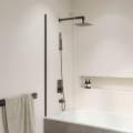 Душевая шторка RGW SC-056B 30x150 стекла прозрачные, профиль черный Душевая шторка RGW SC-056B 30x150 стекла прозрачные, профиль черный