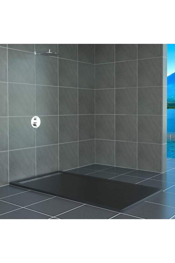 Душевой поддон RGW Stone Tray STM-158G 80x150 прямоугольный, графит