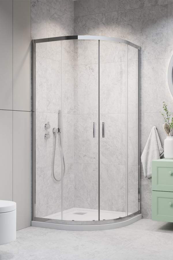 Душевая кабина Radaway Alienta E 80x90 стекло прозрачное, профиль хром