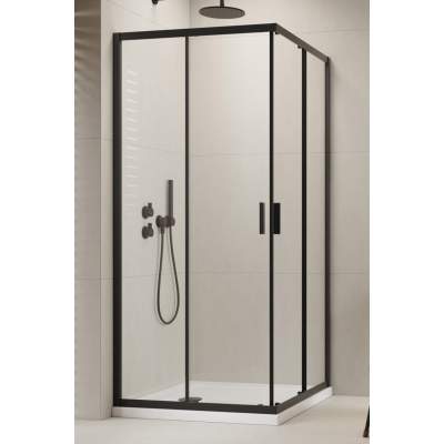 Душевая кабина Radaway Alienta Black C 80x80 стекло прозрачное, профиль черный