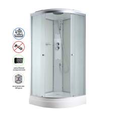 Душевая кабина Avacan C2080 AVA 80x80 стандарт, стекла матовые, профиль хром Душевая кабина Avacan C2080 AVA 80x80 стандарт, стекла матовые, профиль хром