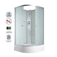 Душевая кабина Avacan C3080N AVA 80x80 без крыши, стекла матовые, профиль хром