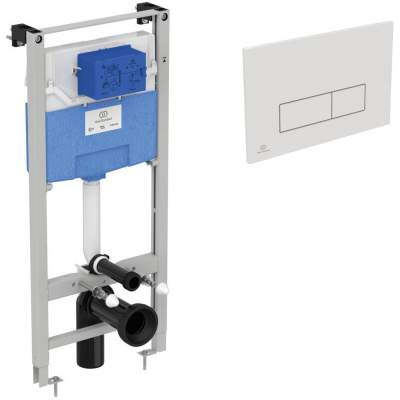 Инсталляция для унитаза Ideal Standard Prosys Frame 120 M R020467 с белой клавишей смыва R0121AC