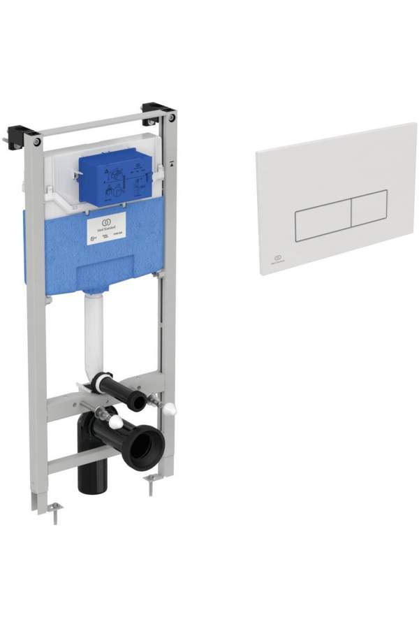 Инсталляция для унитаза Ideal Standard Prosys Frame 120 M R020467 с белой клавишей смыва R0121AC
