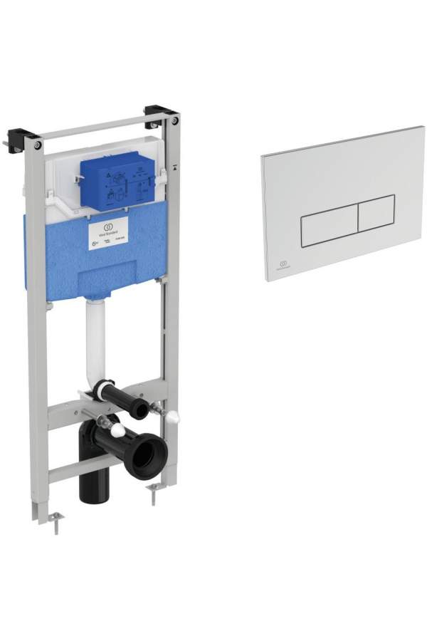 Инсталляция для унитаза Ideal Standard Prosys Frame 120 M R020467 с клавишей смыва хром R0121AA