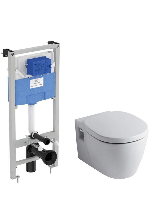 Инсталляция Ideal Standard Prosys Frame 120 M R020467 с унитазом Ideal Standard Connect W941102 и сиденьем Soft Close