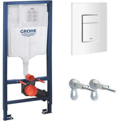Инсталляция для подвесного унитаза Grohe Rapid Sl 38772SH0 3 в 1, клавиша альпин белый
