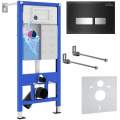 Инсталляция Roxen StounFix Dual Fresh 710200 с клавишей смыва Glass 430280B с аромадозатором Инсталляция Roxen StounFix Dual Fresh 710200 с клавишей смыва Glass 430280B с аромадозатором