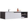 Тумба с умывальником и столешницей Orans BC-1131-1500L matt coffee / white matt Тумба с умывальником и столешницей Orans BC-1131-1500L matt coffee / white matt