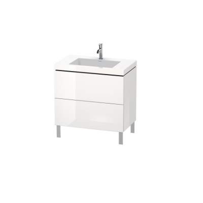 Тумба под раковину Duravit L-Cube 80х48 с раковиной LC6937O2222