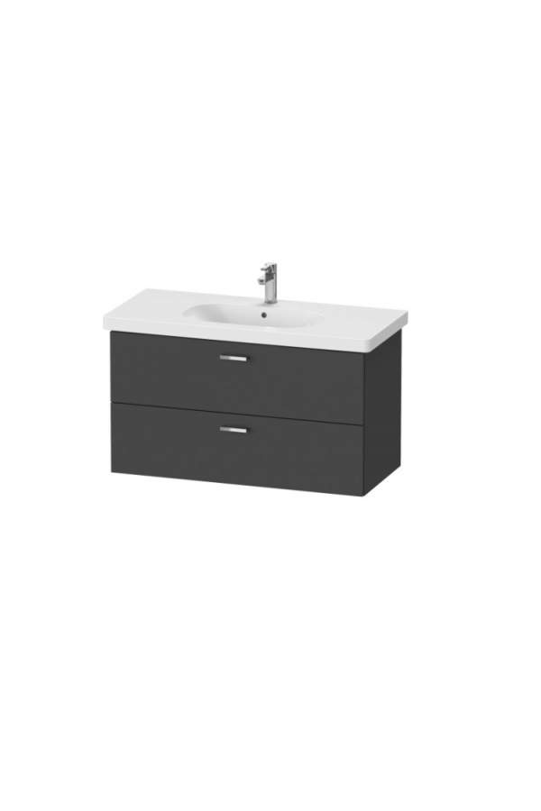Тумба под раковину Duravit XBase 100х45,8 с раковиной 03421000002/XB619304949