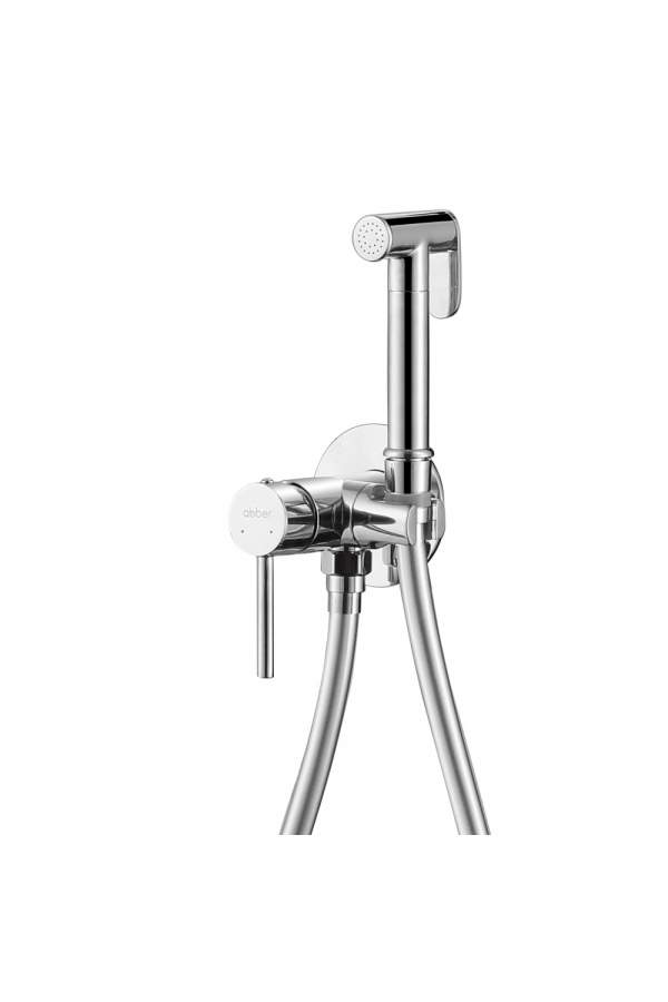 Смеситель с гигиеническим душем Abber Wasser Kreis AF8125 хром