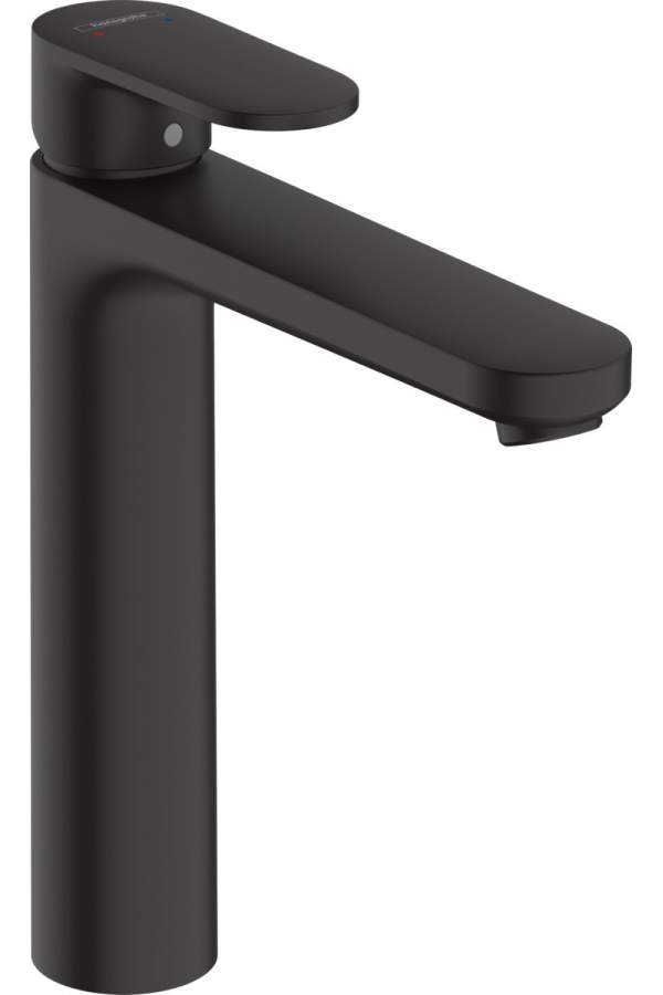 Смеситель для умывальника Hansgrohe Vernis Blend 190 71552670 с донным клапаном черный матовый