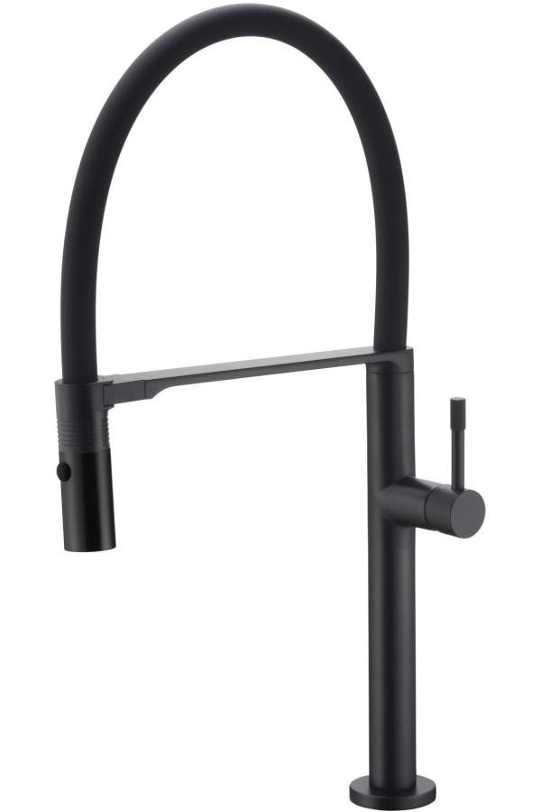 Смеситель для кухни Boheme Uno BLACK 114-B черный