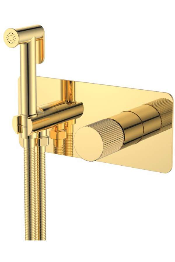 Смеситель для биде Boheme Stick Linea Gold золото