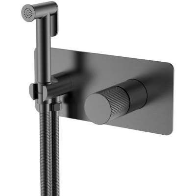 Смеситель для биде Boheme Stick Linea Gun Metall графит