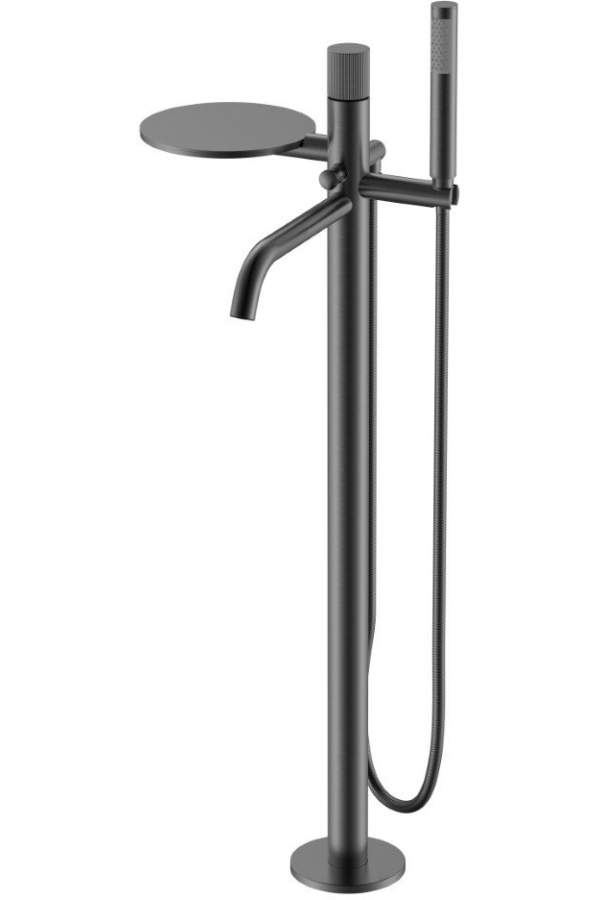Смеситель для ванны Boheme STICK LINEA Gun Metal матовая оружейная сталь