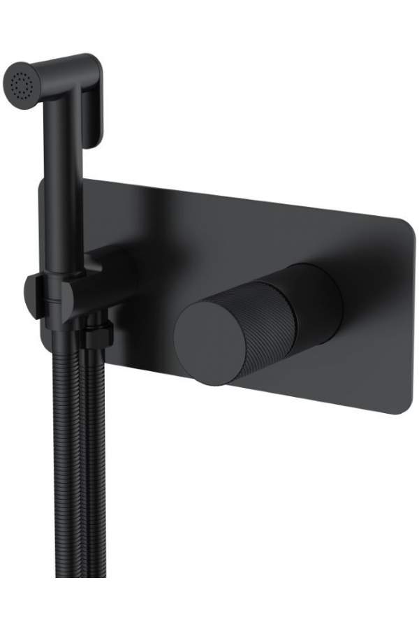 Смеситель для биде Boheme Stick Spirale Black черный