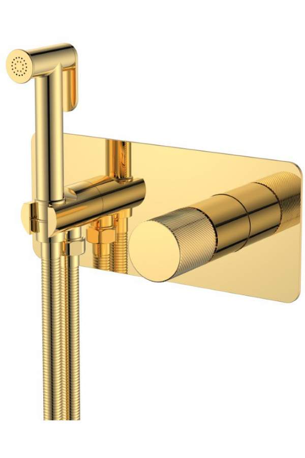 Смеситель для биде Boheme Stick Spirale Gold золото