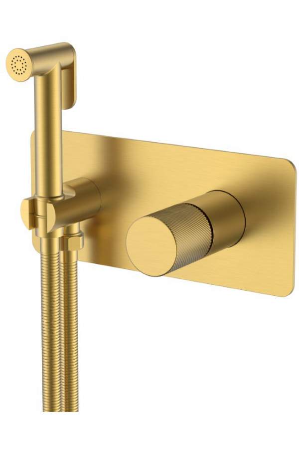 Смеситель для биде Boheme Stick Spirale Matt Gold матовое золото