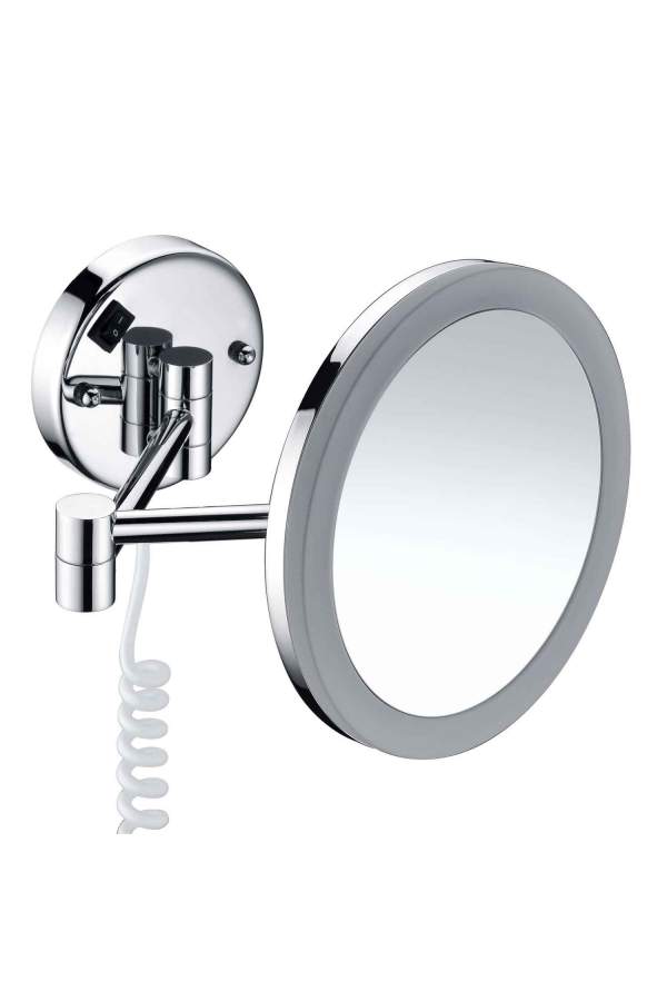 Зеркало с LED-подсветкой, 3-х кратным увеличением Wasserkraft K-1004