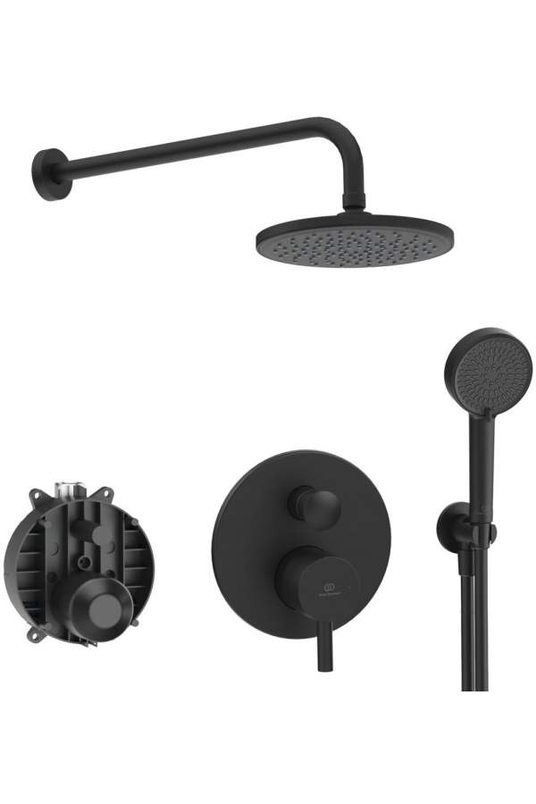 Душевая система скрытого монтажа Ideal Standard Ceraline Black 6 in 1 SetA6939XG-4 черный