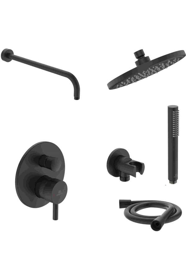 Душевая система скрытого монтажа Ideal Standard Ceraline Black 6 in 1 SetA6939XG черный