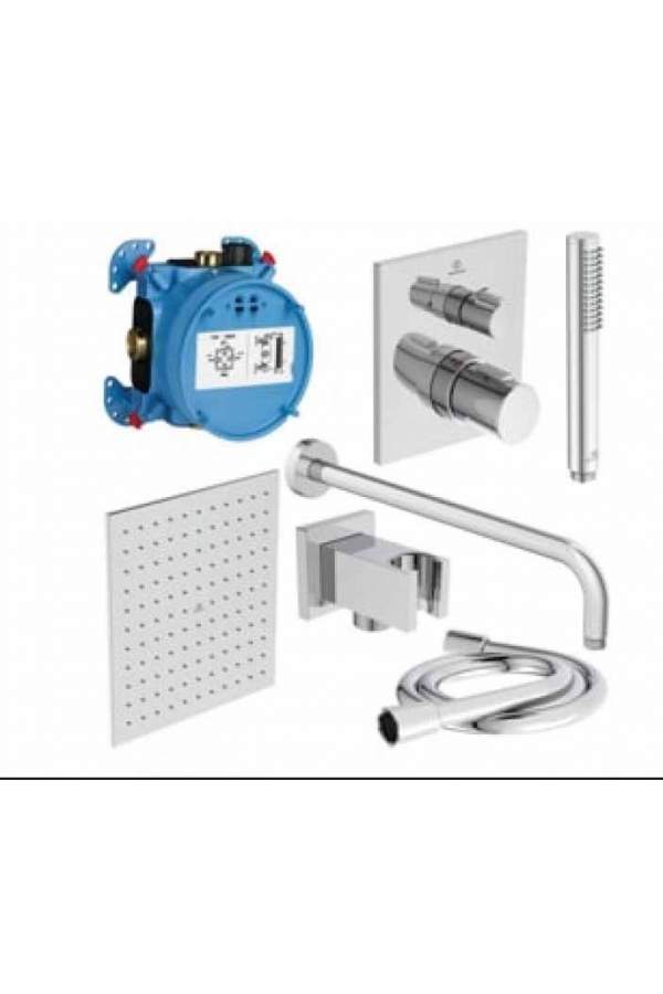 Душевая система скрытого монтажа Ideal Standard CERATHERM C100 7 в 1 A7572AA с термостатом хром