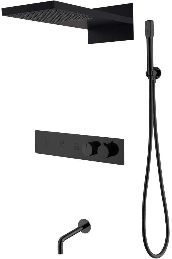 Душевая система скрытого монтажа Boheme FUSION 131-2-B черный