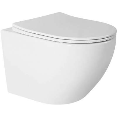 Унитаз подвесной Amore di Mare Delio P203 36x49 сиденье Duroplast, микролифт, белый