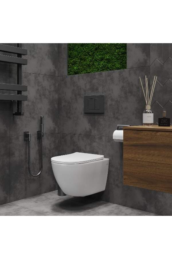 Унитаз подвесной Roxen Antares Bidet 36,5x48,5 с функцией биде белый