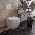 Унитаз подвесной Roxen Antares Bidet Tornado 530185-01XT 36,5x48,5 с функцией биде, сиденье Duroplast, Soft Close