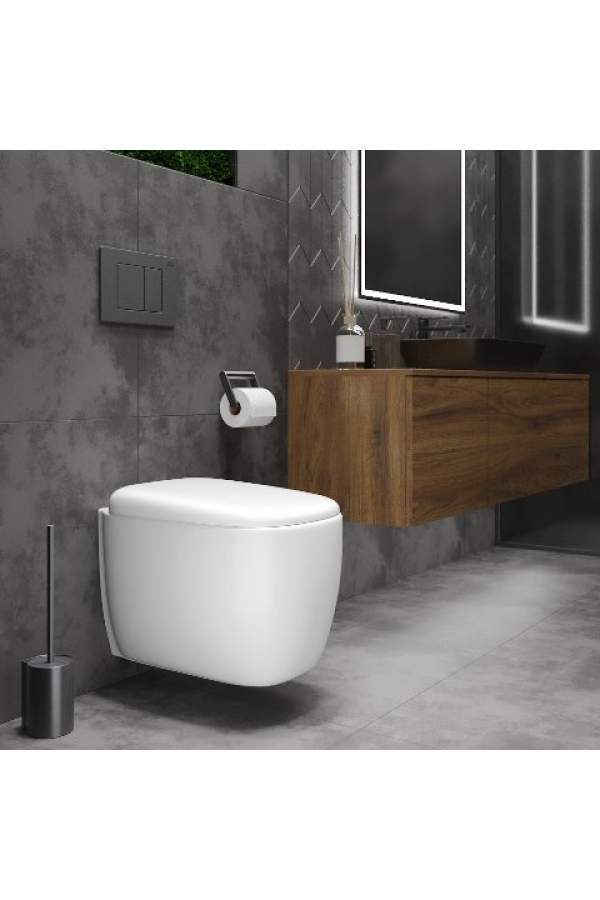 Унитаз подвесной Roxen Martin 34x51 с сиденьем дюропласт SoftClose