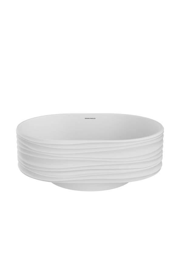 Раковина Kerama Marazzi Artbasin Sabbia накладная 50, белая матовая