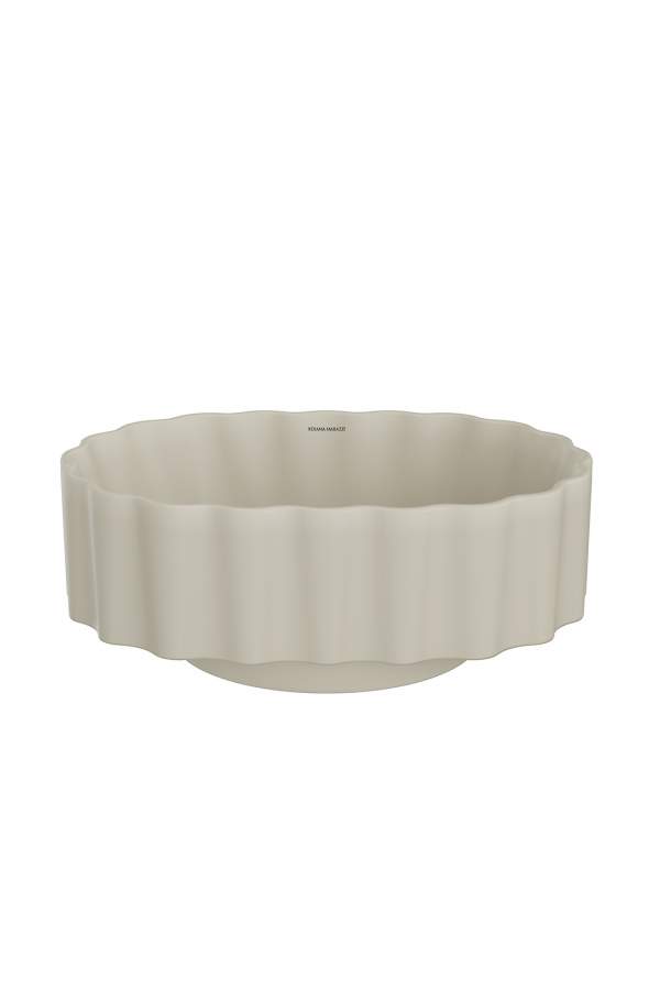 Раковина Kerama Marazzi Artbasin Conchiglia накладная 50, песочная матовая