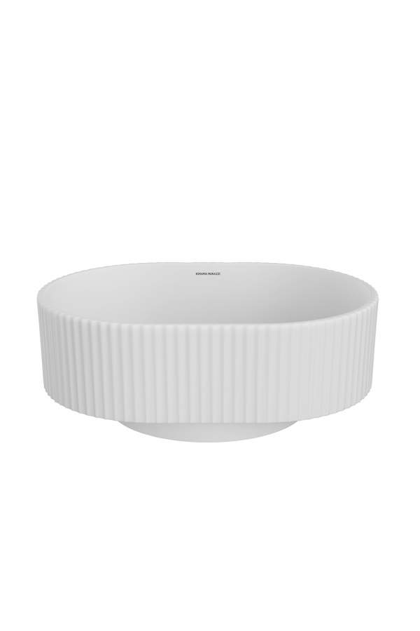 Раковина Kerama Marazzi Artbasin Vento накладная 50, белая матовая