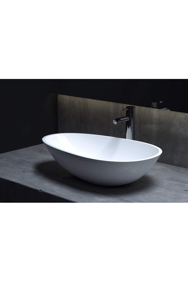 Умывальник накладной Salini Callista 101 58x34,5 Solix матовый