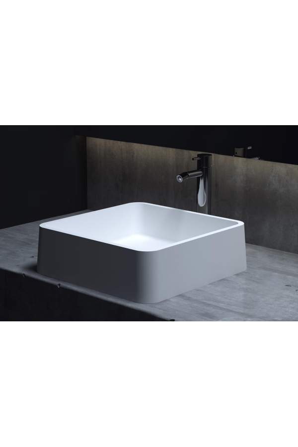 Умывальник накладной Salini Gloria 302 41,5x41,5 Solix матовый