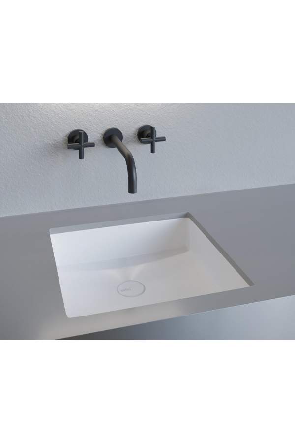Умывальник Salini Marea 07 S-Stone 1802207M 42x42 белый матовый
