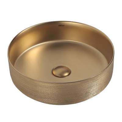 Умывальник Abber Bequem AC2109BGM 40x40 золото матовое